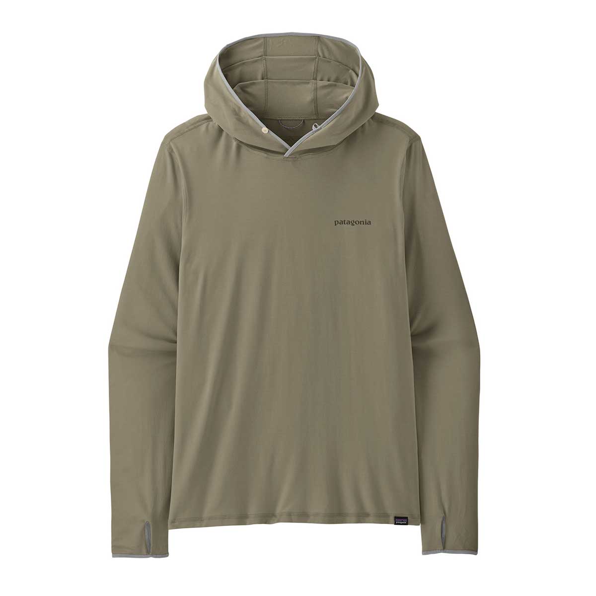 Patagonia Tropic Comfort Natural Graphic Hoody Men's in Fitz Roy Trout River Rock Green